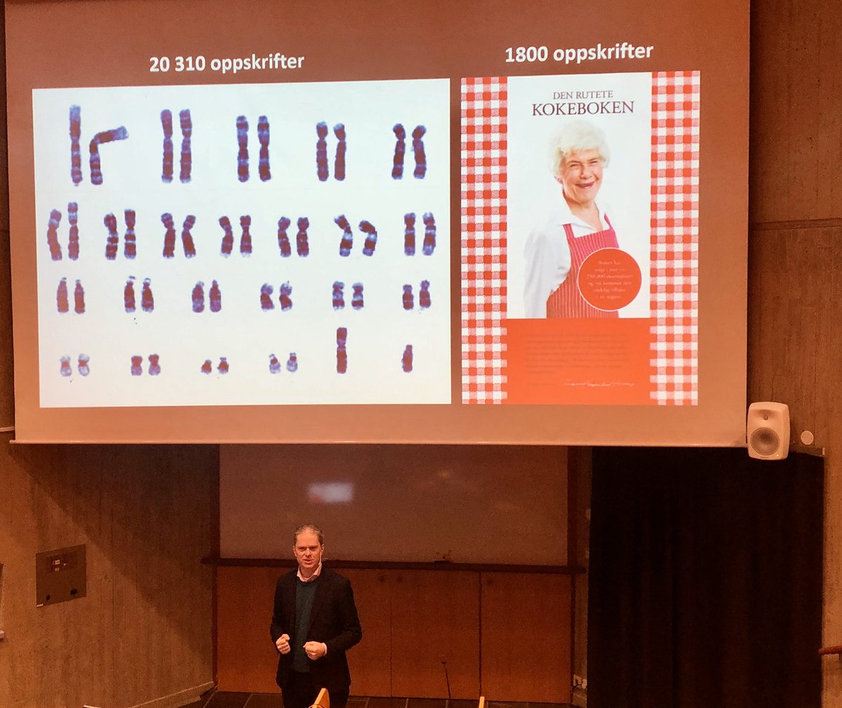 NTVA_'s tweet photo. Å kartlegge arvestoffet til et individ er ikke lenger en utfordring. Direktør i @biotekradet @olbor på #NTVA- møte i Stavanger @Tekna @UniStavanger https://t.co/Rrb4KmScwK