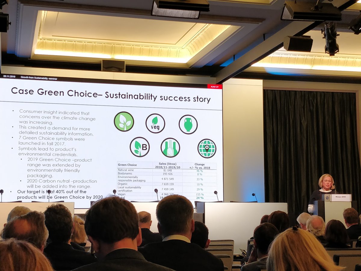 vincevz's tweet photo. Consumers wants information about alcohol and especially on how sustainable a product is @aho_marja #SpiritOfEurope #spiritssummit https://t.co/CrkEwNks4X