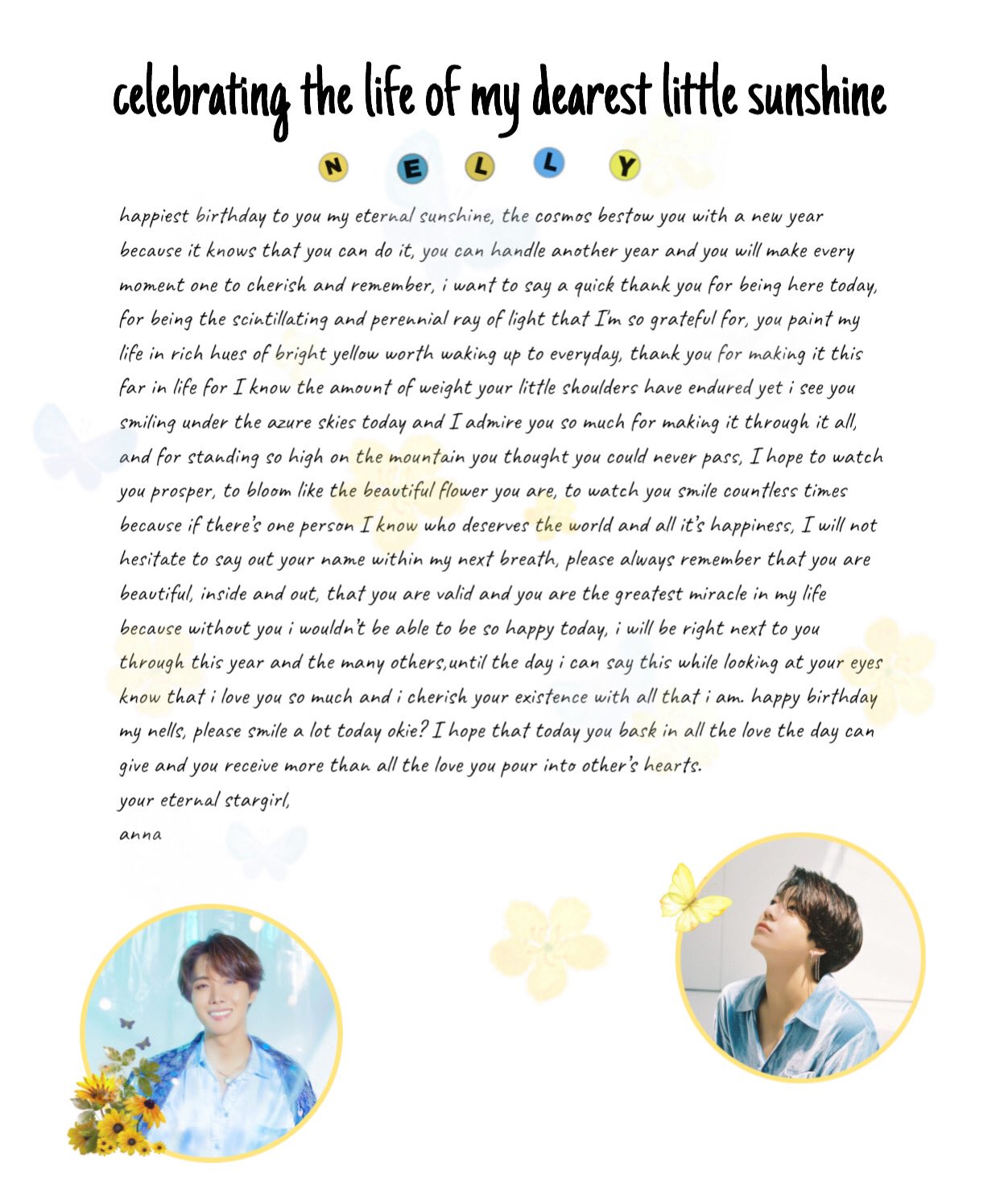 Happy nelly day, happiest birthday to my lil sunshine, i wrote a lil smth n i hope chu like it   