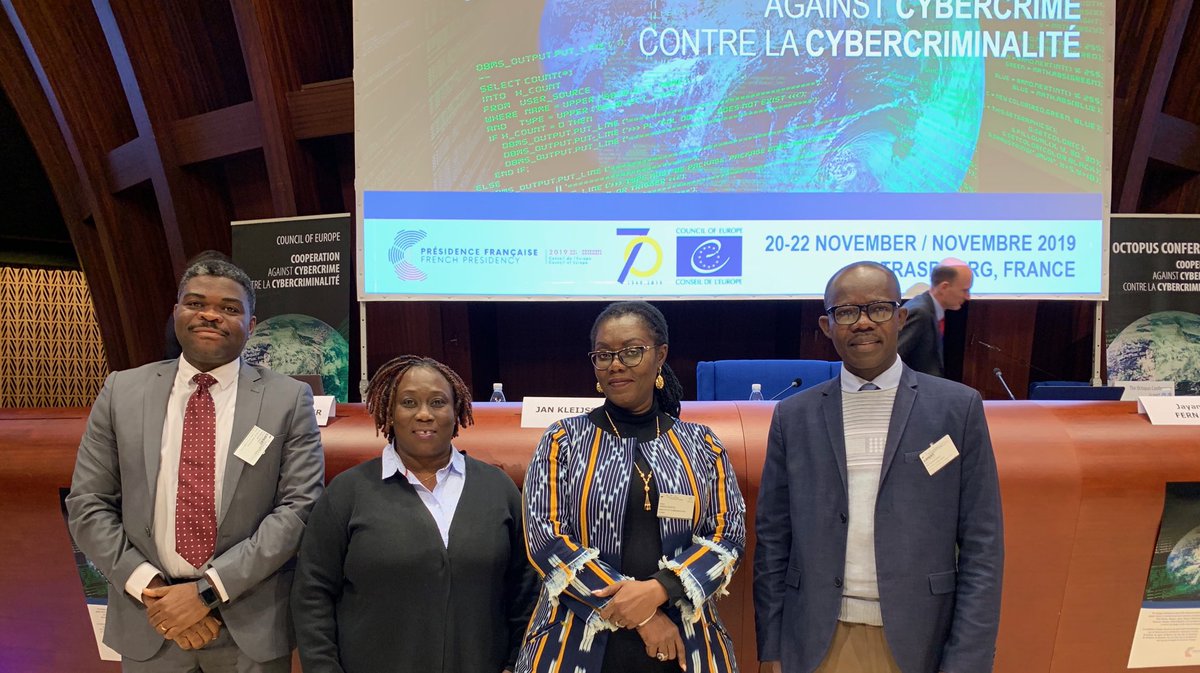 _patpoku's tweet photo. Ghanaian delegation to the Octopus Conference on cooperation against Cyber Crime ⁦@NCSC_Ghana⁩ ⁦@DPC_Ghana⁩ ⁦@GHCyberSecurity⁩ https://t.co/UUCchi8d3o