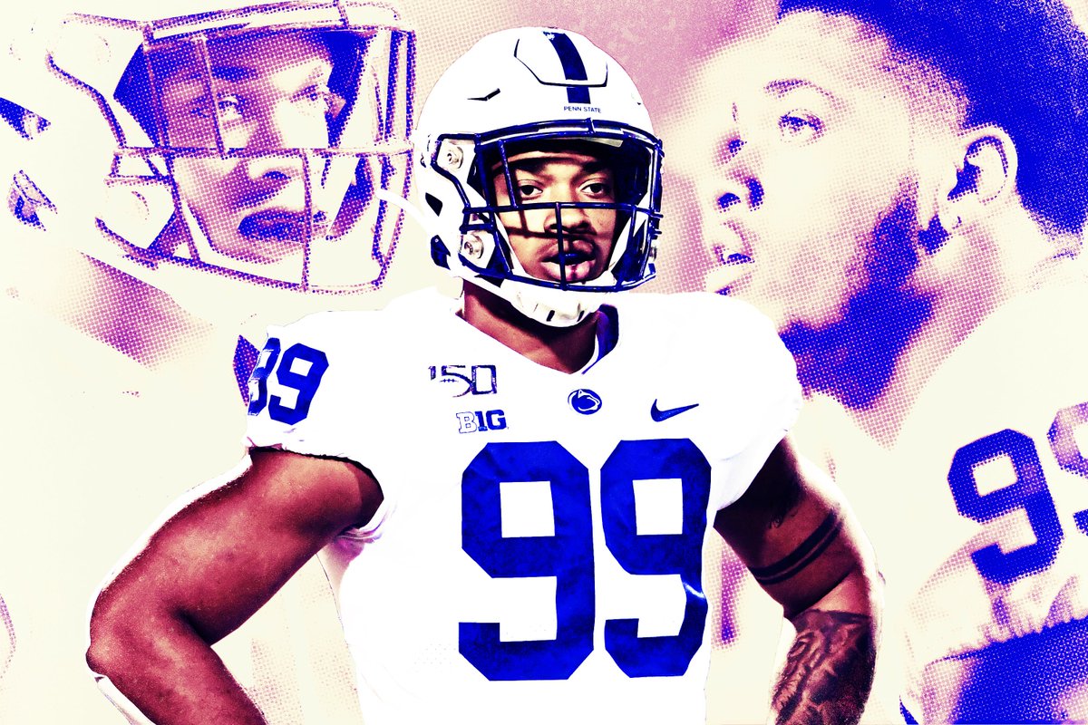 At two years old, his birth father died saving him from drowning. At 11, his brother died after being struck by lightning.

PSU's Yetur Gross-Matos says he wouldn't be where he is today—a projected top-20 pick—without his stepfather: "He’s our superhero.” bit.ly/2QBcikn