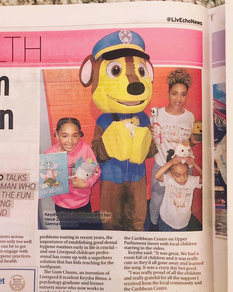 thegumchumsgirl's tweet photo. Thank you Liverpool Echo Newspaper π¦·π
#TheGumChums #DentalHygiene #TheGumChumsSong #TommiToothbrush #ProtectorSquad #DeanoDecay #ThePlaquePack #TheGumChumsGirl #GumChumsAdventure #GumChumsOnTour #WeGoHardForTheGumChums #Echo #Dental #KidsDentalHealth #GumChumsChallenge #Teeth https://t.co/1GwmCUykCl