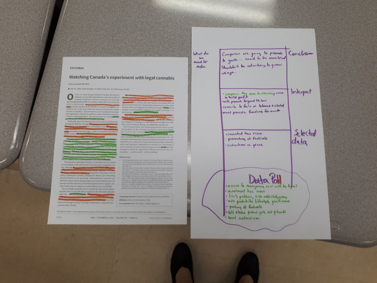 LauraSmallbone1's tweet photo. Garth Webb teachers learn how to use the Ladder of Inference during collaborative planning time.  @RotmanIThink @nogahk @HDSB_TheShift @GWSSMathSci https://t.co/eJ1Gsn4NER