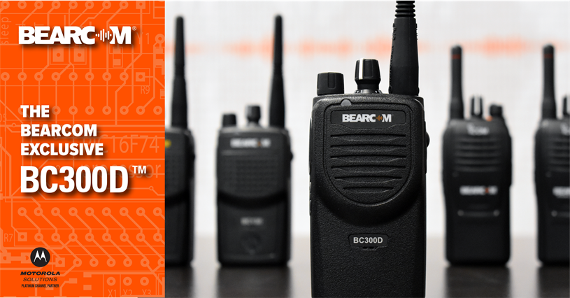 SpectrumCommLtd's tweet image. BearCom is excited to introduce the latest radio in our exclusive product line – the BC300D. This easy-to-use, highly-affordable two-way radio is equipped with the latest digital DMR technology, allowing for better audio clarity and coverage range than typical analog radios.
