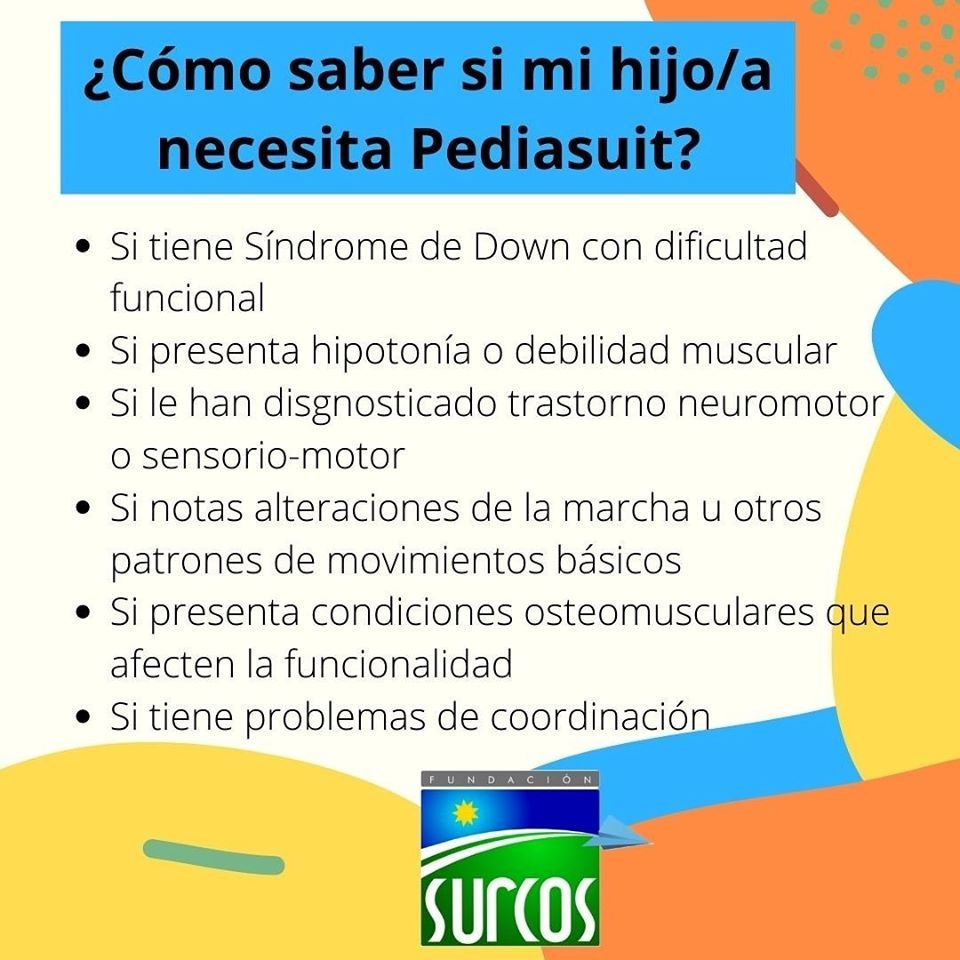 FUND_SURCOS's tweet photo. A veces no sabemos cuál es el mejor tratamiento para nuestros niños🧒🏻este test le permitirá conocer si su hijo necesita Pediasuit 💪
Surcos ofrece el tratamiento de Pediasuit 💪 basado en la colocación de un traje que permite una adecuada alineación del cuerpo https://t.co/Blh50FM9IN