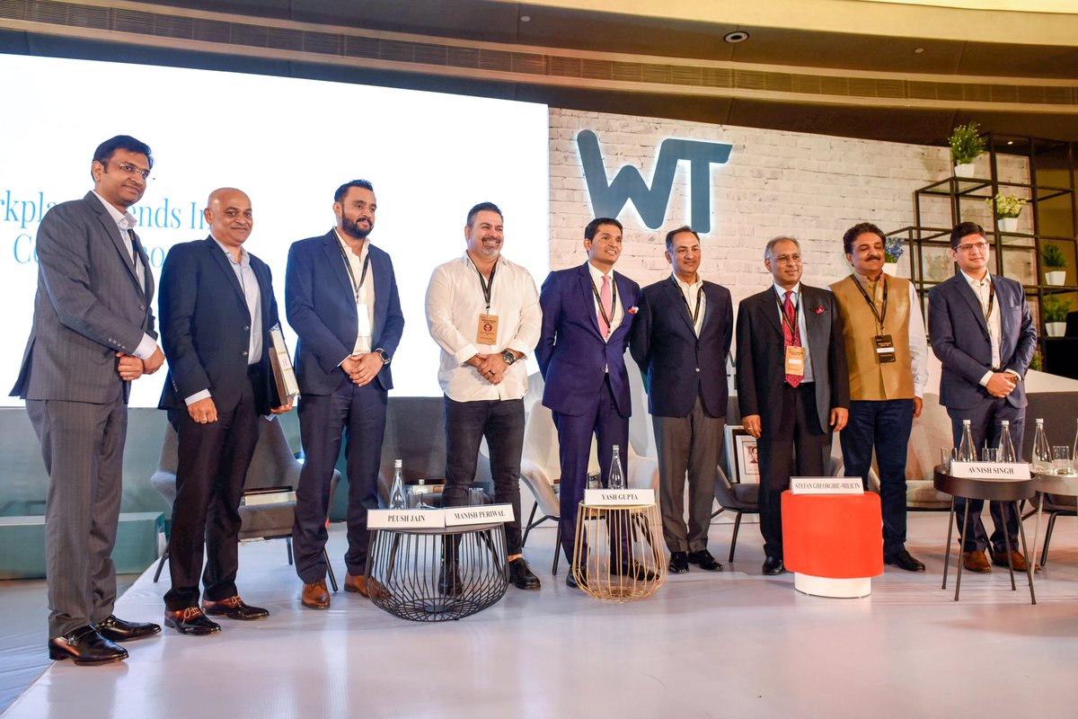 india_workplace's tweet photo. #ChangeMakers from various industries came together @india_workplace Conference for a panel discussion on 'Is commercial real estate ready for the future #workplace?'
#wtrends2019 @tusharskvindia @skv_studiokon @workplacetrends @CBRE_India @tishmanspeyer @GfK @MaggieProcopi https://t.co/fSYyw4wwO3