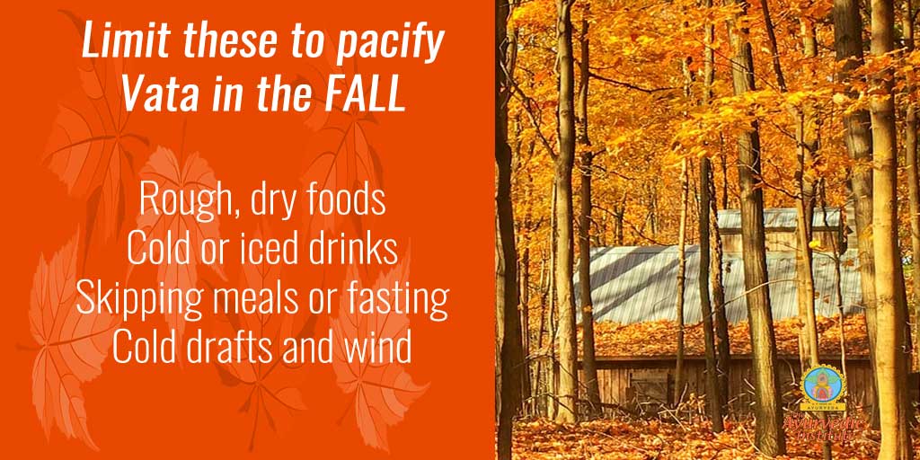 AyurvedicInst's tweet image. #FallTips #VataDosha #AyurvedaLife #WednesdayWisdom #TheAyurvedicInstitute #Ayurveda #Vata #Fasting