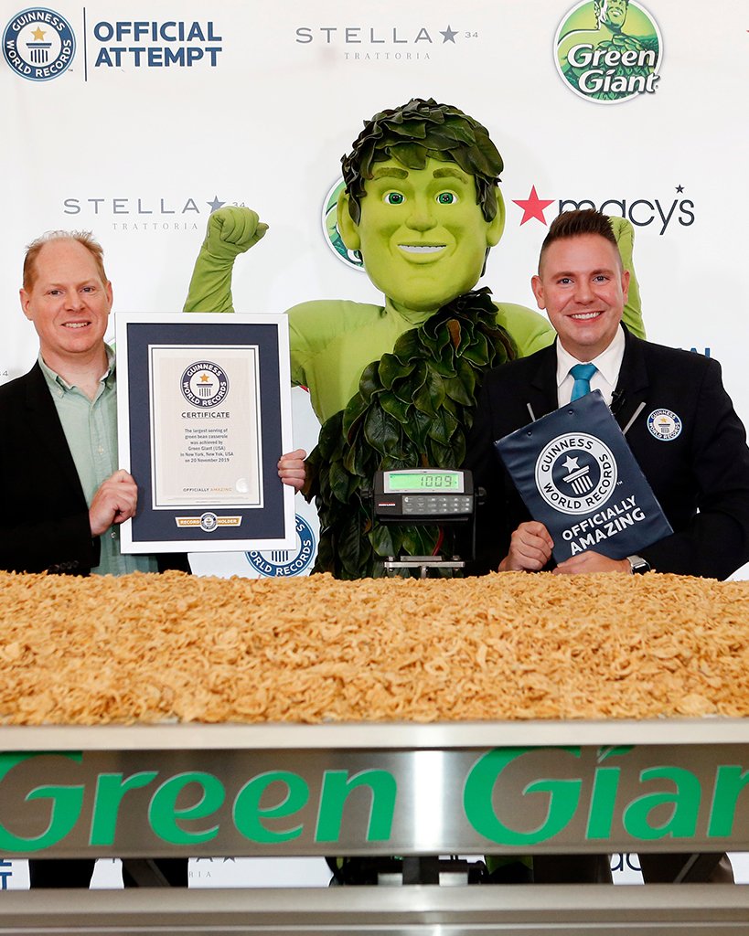 They said it couldn't be done, but we did it! Our 1,009-pound mammoth topped our previous Guinness World Records title for the largest serving of green bean casserole!