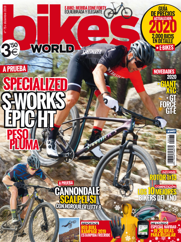 BikesWorldMag's tweet photo. Ya está a la venta el número de diciembre de Bikes World, protagonizado por la nueva @Specialized_ESP S-Works Epic HT, una de las XC de competición más rápidas y ligeras del mundo. Accede a este link para conocer todo el contenido.  https://t.co/OjP3X1J3z9 #bikesworld https://t.co/Ju4KlyLhBI