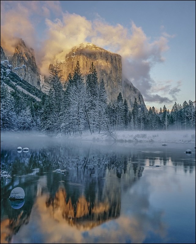TheAnselAdams's tweet photo. El Capitan in Winter, Valley View by #WilliamNeill from our current exhibition, Light on the Landscape – Photographs by William Neill (@wgneill), on display at The #AnselAdamsGallery through January 4. 
Join us for the Artist Reception this Saturday, November 23rd from 1-3pm! https://t.co/70qNlnotXX