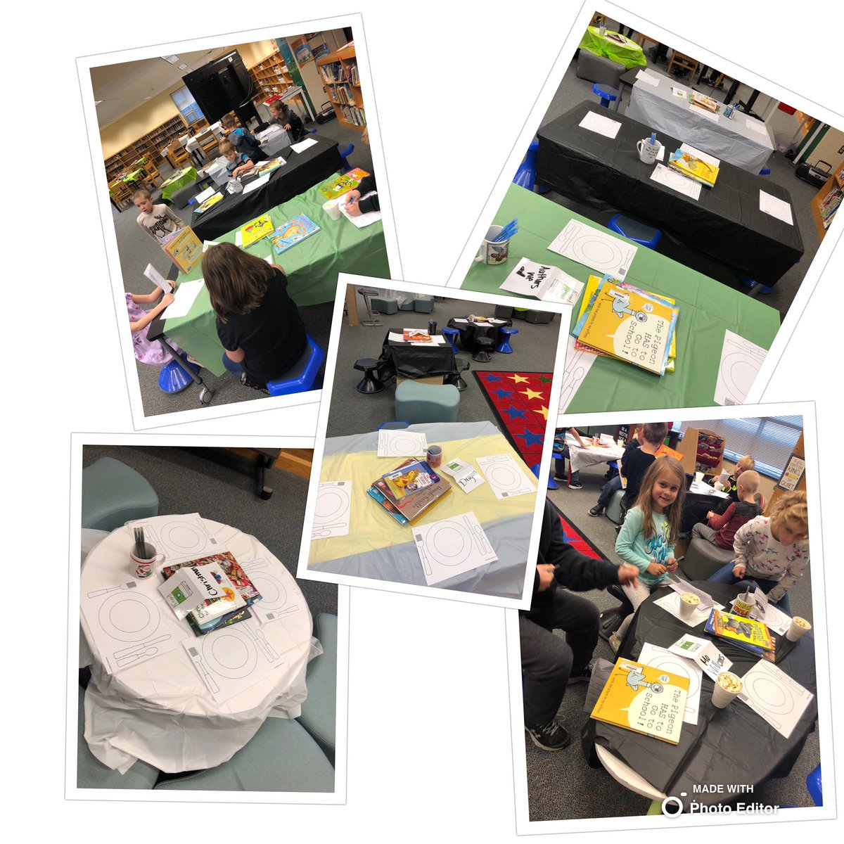 Starbooks is open for business! <a href="/MV_Knights/">Moshannon Valley SD</a> students and teachers are spending the next week in #booktastings of brand new books and munching on some #popcorn #MVTakingPride #NewBook #elementarylibrary