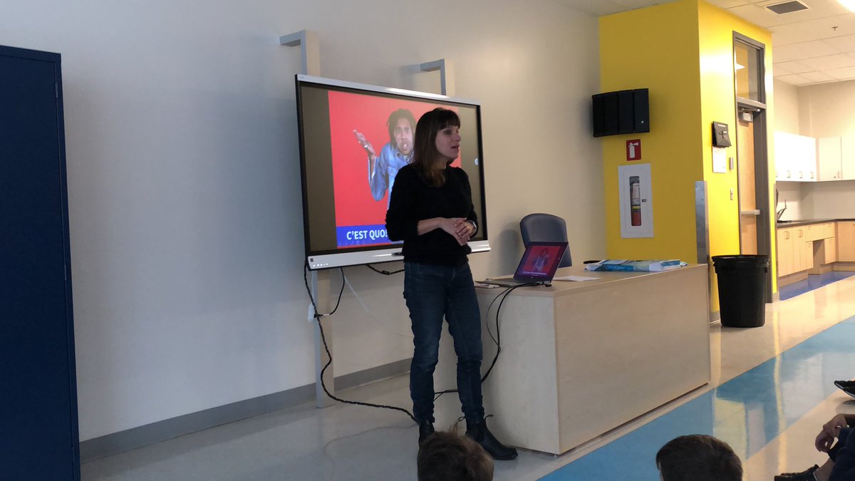 <a href="/CatherineLegare/">Catherine Légaré</a> à notre école :) on parle d’ #Entrepreneur #entrepreneuriat :) #eduqc