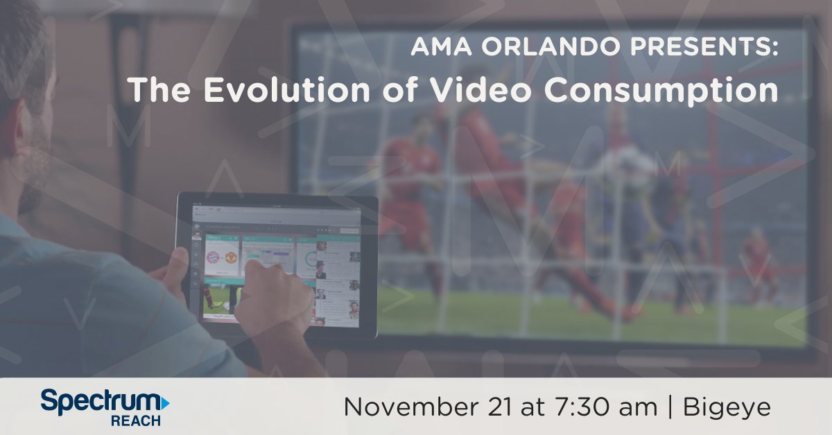 62% say it's not just TV anymore; it's anything I can watch, anywhere, on any device. Join us and Spectrum Reach tomorrow morning in a session and learn effective marketing strategies in today’s “streaming” world. 

Grab your tickets ➡️ ow.ly/2oWA50xgfel