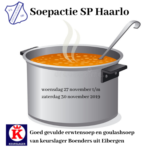 SpHaarlo's tweet photo. Soepactie Sportclub Haarlo 2019 Voor meer informatie kijk op onze website https://t.co/PfLYdVE89Q #sphaarlo https://t.co/uWCRh7p4f7