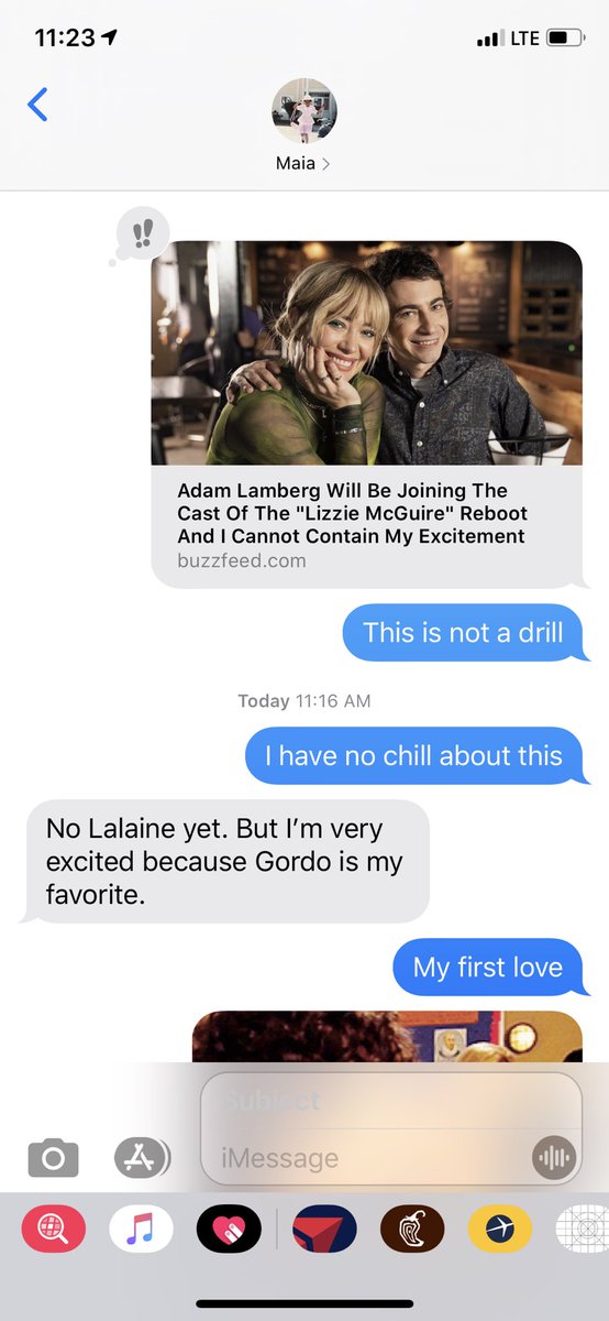 dizzy_channel's tweet photo. Proof that Maia and Adair talk about @disneyplus news both off and on the air. #disney #lizziemcguire #dizzychanneloriginalfriendship #DisneyPlus https://t.co/ibYUPpbyuB