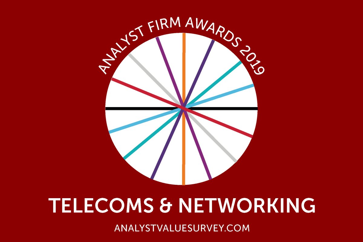 Congratulations to <a href="/AnalysysMason/">Analysys Mason</a> - Gold winner in our 2019 #telecoms &amp; #networking Analyst Firm Awards bit.ly/2019AFAresults #2019AFAs #ARchat