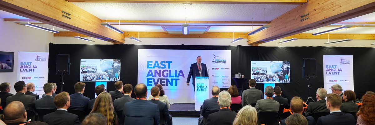 Looking forward to hearing about the latest exciting developments in our region's flourishing energy industry at Offshore Wind Week's East Anglian event  lnkd.in/gF9cF7y  renewableenergy #offshore #cleanenergy #cleangrowth #Suffolk #Norfolk #windfarm  (Pic: EEEGR)