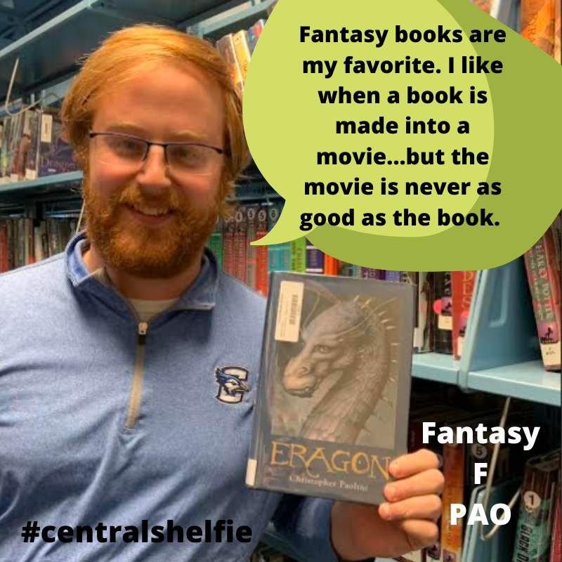 CentralWaterloo's tweet image. Mr. Sutton recommends #fantasy and #yalit. Books are always better then movies. #readthebook 
@WaterlooSchools #centralshelfie