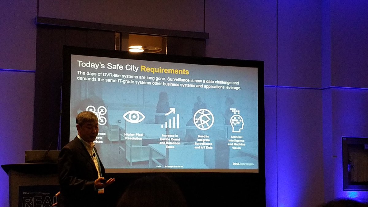 JCleghorn8's tweet photo. #Surveillance is now a data challenge & demands the same IT grade systems other business systems and applications leverage #safecities #DellTechForum #sensors #transformslg https://t.co/d7F5BN2Njc
