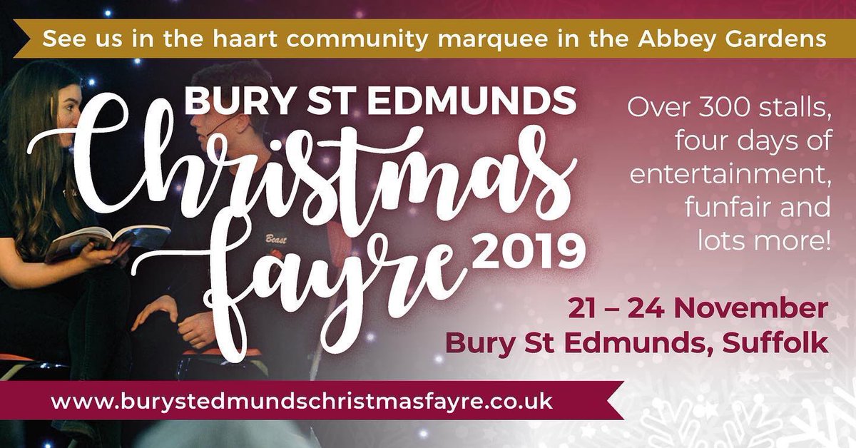 Yo yo yo! 

Hope you peeps are all having a good one!

This weekend we’ve got a slot on the Haart Community stage at the Abbey Gardens for this years Bury St Edmunds Christmas Fayre, 11:00am until 12:00pm! Come down and eat some carrots with the reindeers 😱