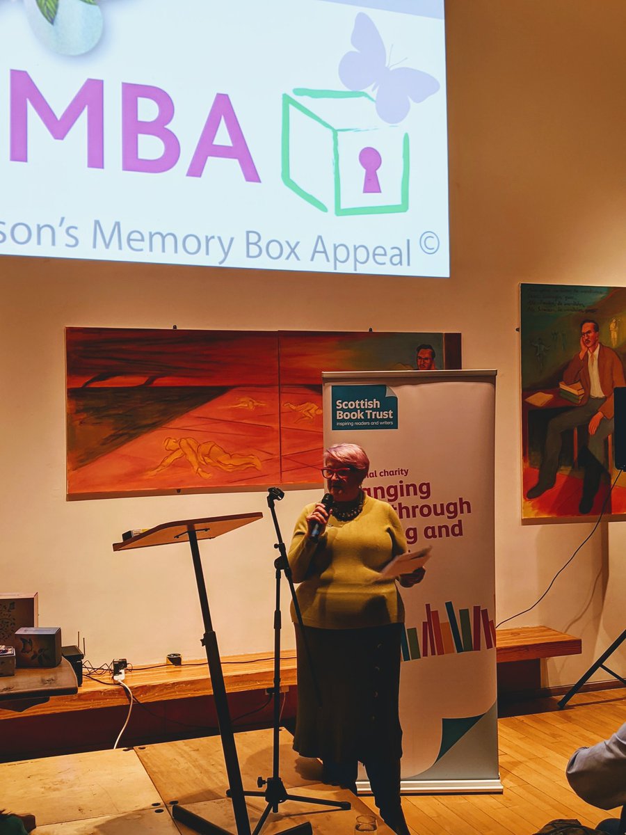 SiMBA Patron @smithgillianbl starts our very special event this evening by welcoming everyone to the @ScotStoryCentre in Edinburgh #SiMBAMyLittleStar #BookWeekScotland