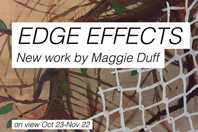 This week will be your last chance to view Edge Effects. Gallery hours this week are Wednesday-Friday 11-4. We are also open this Thursday evening from 5pm-9pm for Third Thursday. ift.tt/37i4mdP