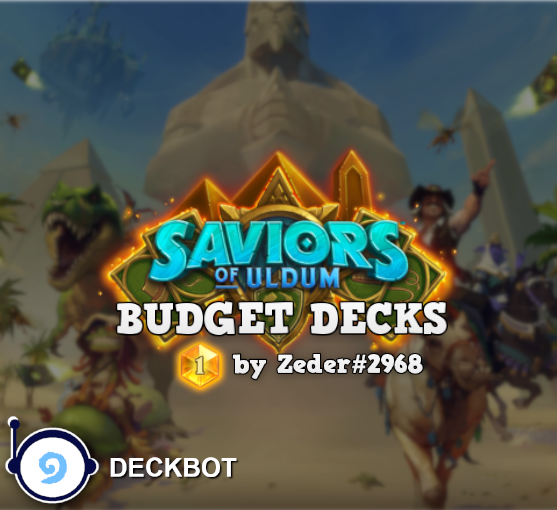 ZederHS's tweet photo. Check out the best Hearthstone Saviors of Uldum budget decks for each class!
#Hearthstone #Hearthstone_decks #Decklist #Budget #f2p #deckbot #saviorsofuldum #gaming #blizzard #ZederHS https://t.co/K4KidVBaWL