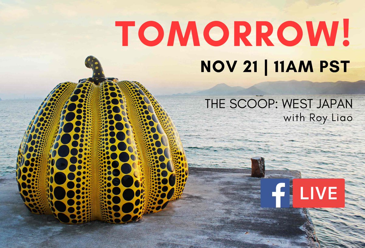 If your planning a trip to #Japan and thinking of visiting #hiroshima #naoshimaisland #Miyajima listen in on our series and ask questions LIVE on Facebook. Hope you can join us!