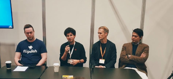 getordermark's tweet photo. #AlexCanter speaking on the 'Future of Delivering &amp; Online Ordering' panel at the #RestaurantAndBarTechLive show in #London today!

#RestaurantRevolution #onlineordering #restauranttech @deliboyswag https://t.co/jCiWcklCJy