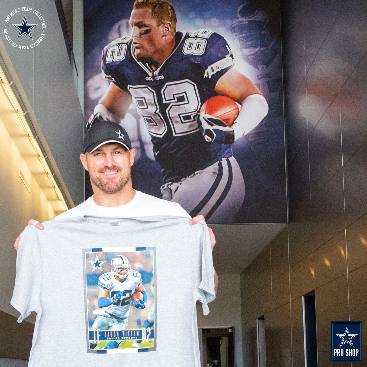 CowboysProShop's tweet photo. There's 3 #DallasCowboys G.O.A.T.s in this #WittenWednesday picture.

Wait. There's 1 G.O.A.T. in this picture. Wait...

No matter how #CowboysNation counts it, there's only 1 @JasonWitten! Grab his unisex #AmericasTeam Collection tee today: https://t.co/PfAHUAXajM https://t.co/wCc53aTQYT