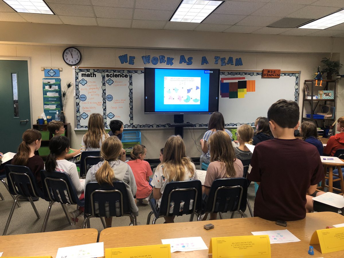 Solve and Scoot + Jeopardy to review for our fractions test tomorrow. #HumbleISD_WCE