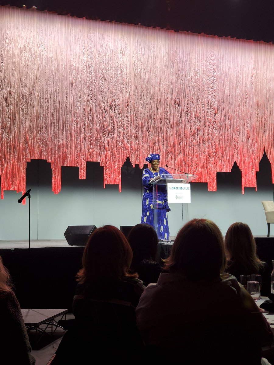 BranchPattern's tweet image. &quot;Courage is defined as having backbone. As my mother would call it, gumption.&quot; 

With tears in our eyes, THANK YOU Dr. Mildred McClain - what an incredibly motivating speech for all of us.

@USGBC @Greenbuild #improvinglife #BranchPattern #Greenbuild2019 #womeningreen