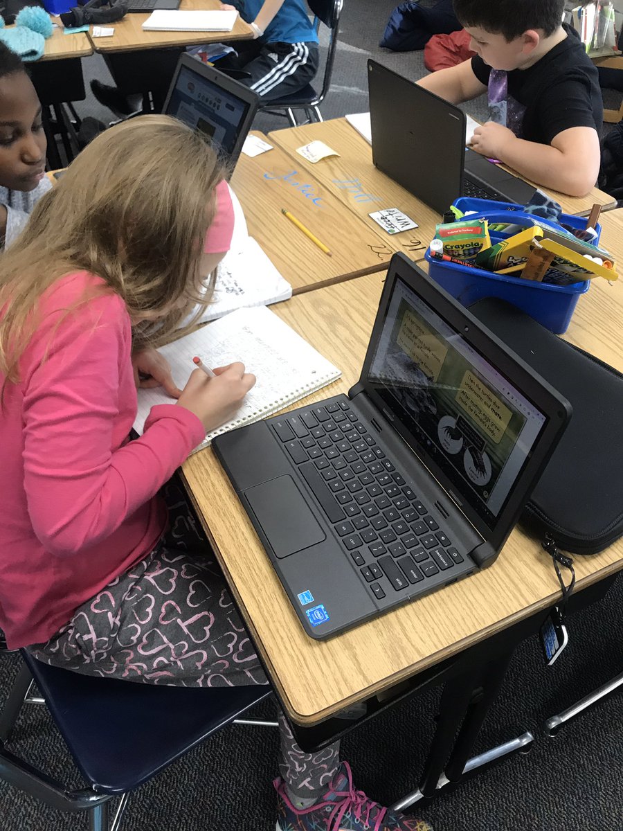 The class was so excited to begin researching their Informational topic using PebbleGo! @Elmwood_Eagles