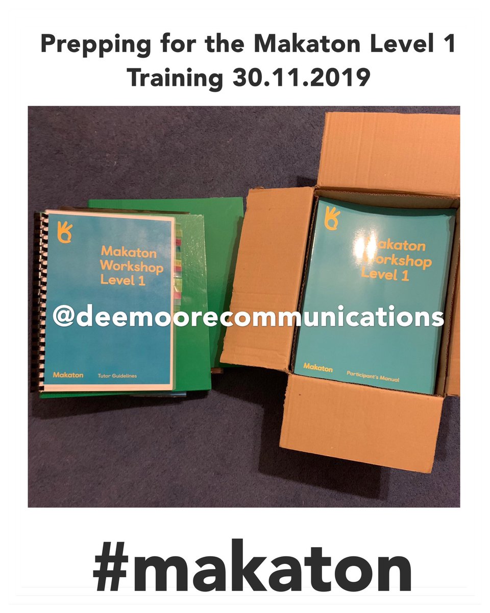 deemoorecom's tweet image. Prepping hard for the upcoming Level 1 Workshop on 30th November! Very excited to deliver this updated and even more interactive workshop! #deemoorecommunications #makaton #prep #level1 #getready #learn