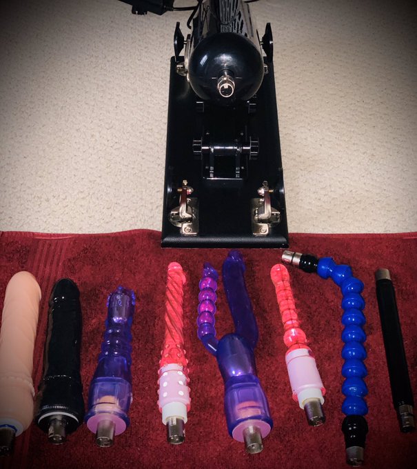 I finally got my sex machine.  Which one should I try? @fredorch any suggestions? https://t.co/P3S7E