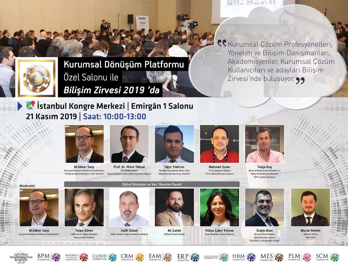 20-21 Kasım tarihlerinde İstanbul Kongre Merkezi'nde gerçekleşicek olan 19. Bilişim Zirvesinde etkinliğinde CEO' muz Murat Hekim "Data Talks" konuşmasıyla yer alıcak.⠀

#BilisimZirvesi  #datatalks #iqvizyon