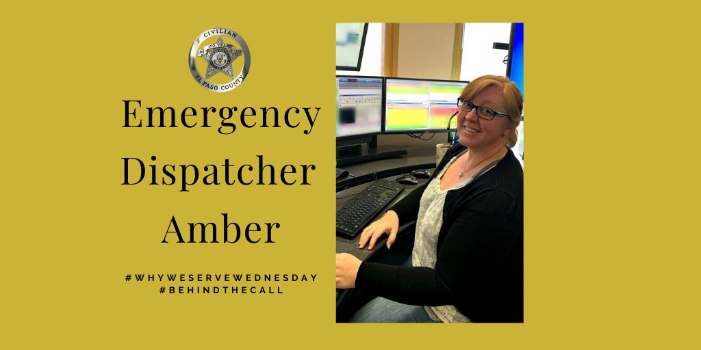 EPCSheriff's tweet photo. Why We Serve Wednesday. Amber from Dispatch shares why she enjoys serving our community: https://t.co/52DdP4AqcE #WhyWeServeWednesday #BehindtheCall https://t.co/zeGFLfaZFB