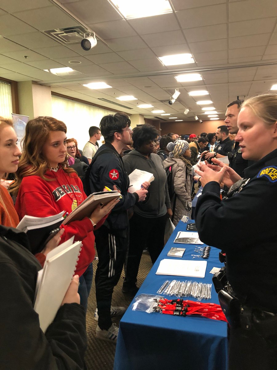 DeKalbHS's tweet image. Criminal Justice &amp;amp; Psychology Students are learning about career options at the Public Services Career Fair at Indiana Tech University!
#WeAreDeKalb