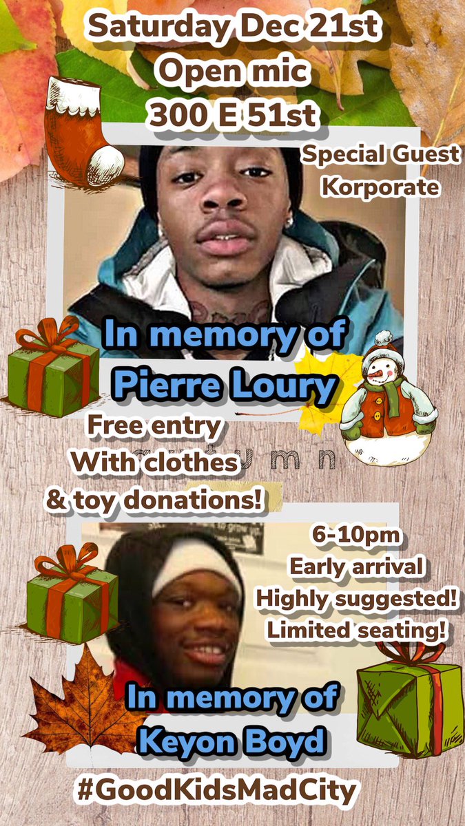 GKMC18's tweet photo. In honor of #PierreLoury & #KeyonBoyd we’re collecting donations for homeless CPS students & teens incarcerated in the Juvinile detention center. Please give what you can to help out. Thank you!
#GoodKidsMadCity https://t.co/4I9MTpc5K6