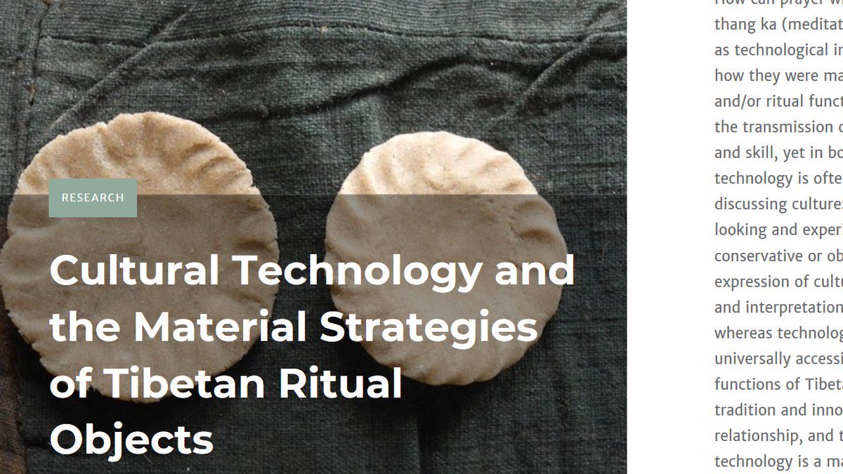 BroxTrine's tweet image. I have been waiting for this #THObjectLessons !! Absolutely wonderful and fascinating guest blog by Ayesha Fuentes: "Cultural Technology and the Material Strategies of Tibetan Ritual Objects." Enjoy at: …ectlessonsfromtibetblog.wordpress.com/2019/11/13/cul…