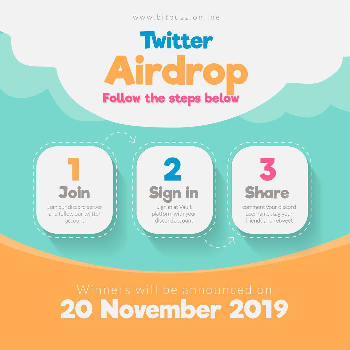 BTBZproject's tweet photo. We're very proud to announce the #Bitbuzz coin Icedrop on @VaultInvest !
A total of 4,000 #BTBZ will be distributed! At #Vault
π· Join Discord : https://t.co/pV2HogXSnL
π· Join https://t.co/yn9yYfhlBc with your discord account
π· comment your discord username and retweet https://t.co/xdHHBjZuOx