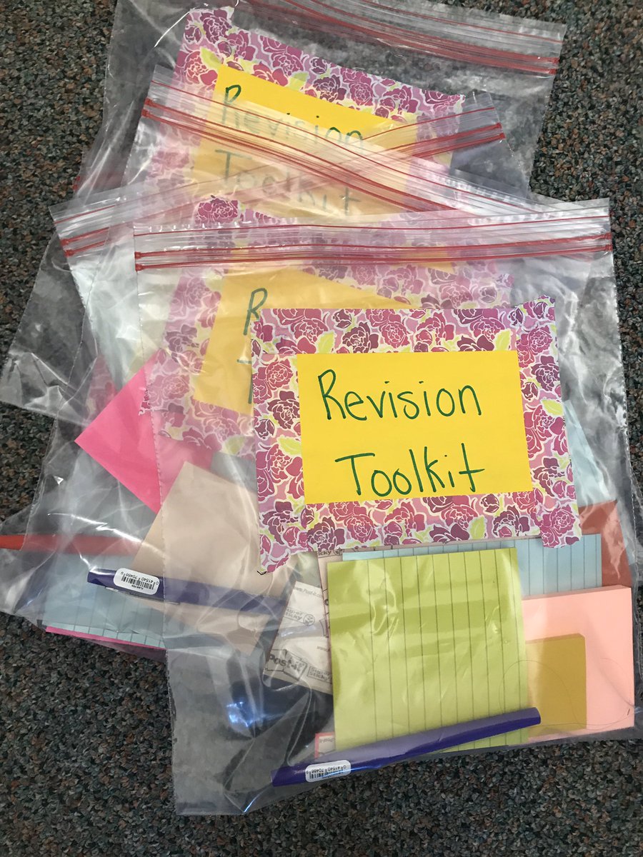 JCareyReads's tweet photo. A6 Revision toolkits... stuff to make revision fun and visible.  #tcrwp https://t.co/3TP1enl99v
