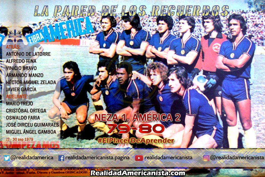 FUE UNA GRAN TEMPORADA; ¿RECUERDAS EL MOTIVO?

Hoy es miércoles de #LaParedDeLosRecuerdos y aquí está el #ClubAmerica que jugó contra los #Coyotes del #Neza en la #LigaMX 79-80, duelo disputado en #EstadioMunicipal de #Texcoco.

#ElPlacerDeAprender
#PareceQueFueAyer