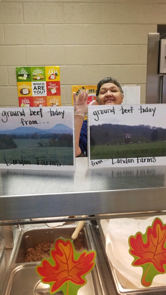 wcschoolfood's tweet photo. Thank you White County farmer Stanley London for supplying #GeorgiaGrown beef for @MossyCreekLions Elementary School’s taco lunch and coming to eat with our students yesterday!

#WCbemore #FuelingGA #FarmtoCity #thankafarmer #realschoolfood @GA_SNA @WCSSCurr https://t.co/JkkzgeASEe