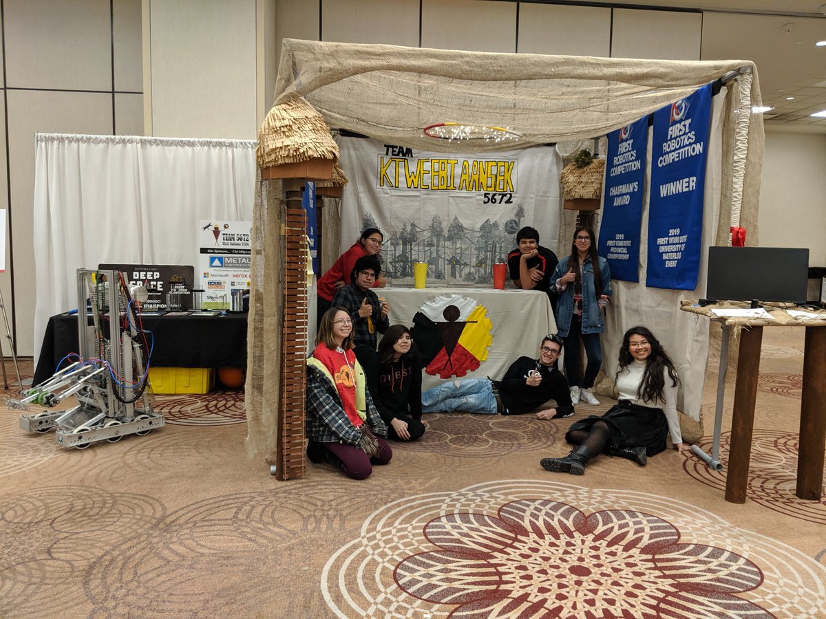 Team 5672 is ready for the Indspire Conference! <a href="/team5672/">Team5672</a> <a href="/WikyBoardEd/">The Wiikwemkoong Board of Education</a> <a href="/Faymus1/">Fay Zoccole</a> <a href="/mickstaruck/">Mick Staruck</a> <a href="/DukePeltier/">Space Investor</a>