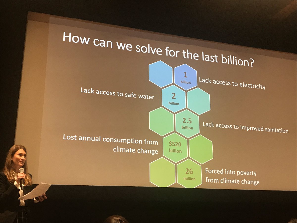 eric_andersen's tweet photo. “How can we solve for the last billion?” (Those without acccess to electricity, safe water, improved sanitation) OffGridBox provides a technology solution with solar and water purification #MIN128 https://t.co/E2DvOrIerZ