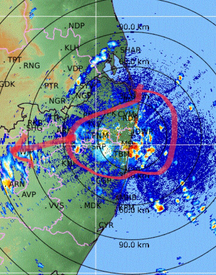 Mpalawat's tweet image. Active easterly wave and #thundercloud build up, will bring #rain and thunder #showers over #Chennai soon.  Get ready to be drenched in rain. #ChennaiRains @SkymetWeather