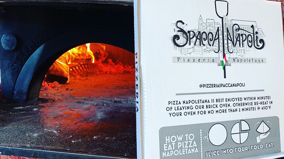 Unsure about how to get that “in restaurant” experience with your take out pizza from Spacca? Our new boxes leave no question! A few simple steps and you’ll feel like you never walked out with it... Oven to table, experience the best from Pizzeria Spacca anytime, anywhere 🤗