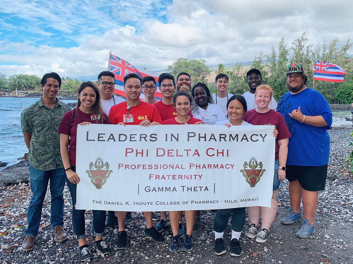 UHHiloDKICP's tweet photo. 13 students of Phi Delta Chi Professional Pharmacy Fraternity and Dr. Roy Goo provided health screenings and presentations for residents of Miloli’i this weekend! https://t.co/KThxM1w8x5