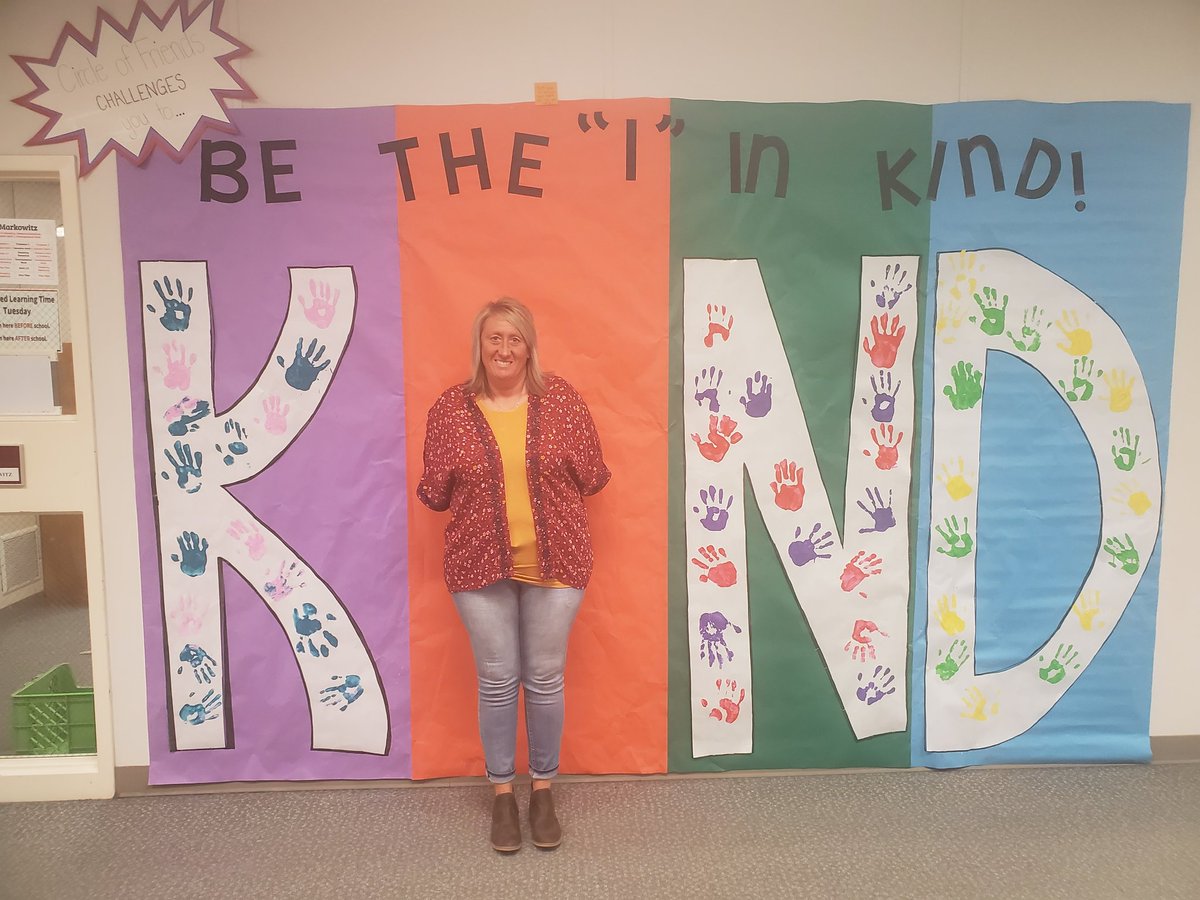 TonyaDall's tweet photo. EHS Circle of Friends challenge you to...
BE THE "I" IN KIND!!! https://t.co/QsfPATXq6R